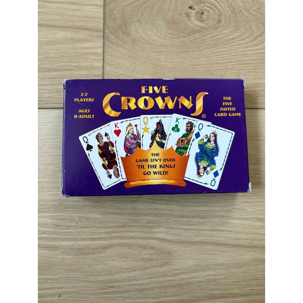 Vintage Five Crowns Five Suited Rummy Style Family Card Game Ages 8-Adult